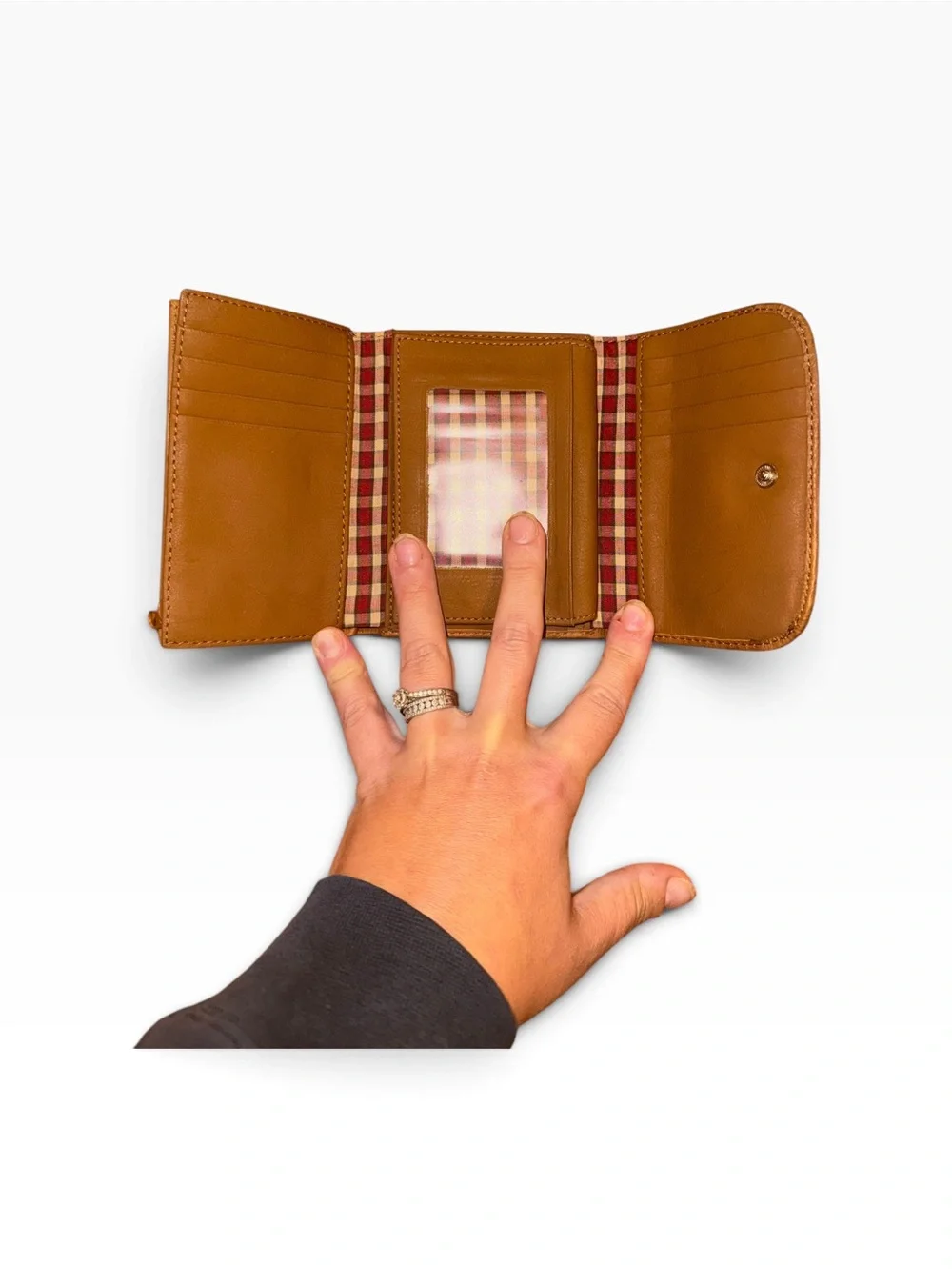 Dockers Tan Leather Compact Wallet